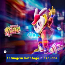 tatuagem botafogo 3 escudos